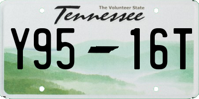 TN license plate Y9516T