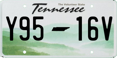 TN license plate Y9516V