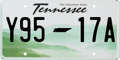 TN license plate Y9517A