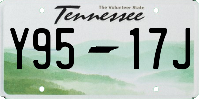 TN license plate Y9517J