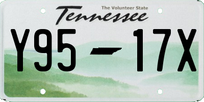 TN license plate Y9517X