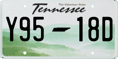 TN license plate Y9518D