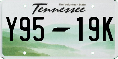 TN license plate Y9519K