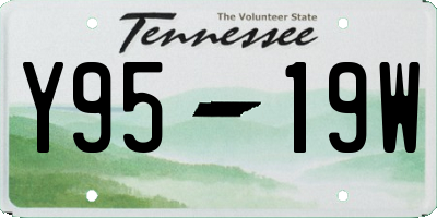 TN license plate Y9519W