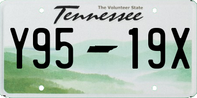 TN license plate Y9519X