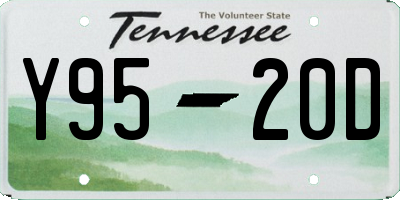 TN license plate Y9520D