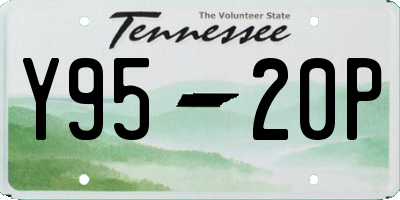 TN license plate Y9520P