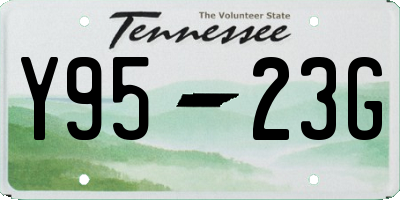 TN license plate Y9523G