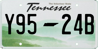 TN license plate Y9524B