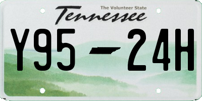 TN license plate Y9524H