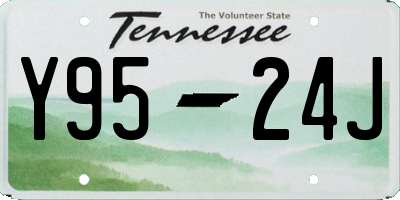 TN license plate Y9524J