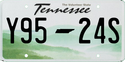 TN license plate Y9524S