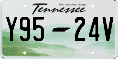 TN license plate Y9524V