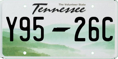 TN license plate Y9526C