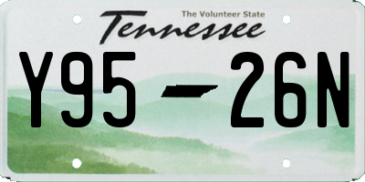 TN license plate Y9526N