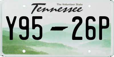 TN license plate Y9526P