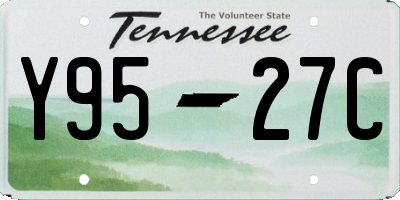 TN license plate Y9527C
