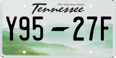 TN license plate Y9527F
