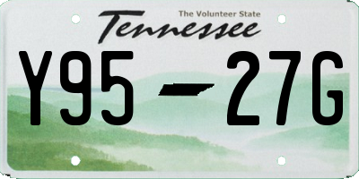 TN license plate Y9527G