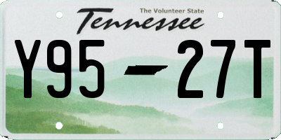 TN license plate Y9527T