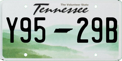 TN license plate Y9529B