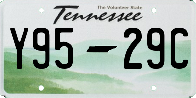 TN license plate Y9529C