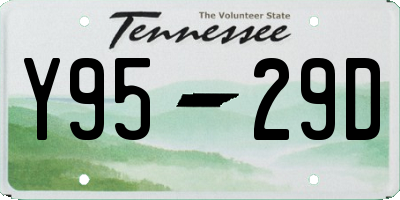 TN license plate Y9529D