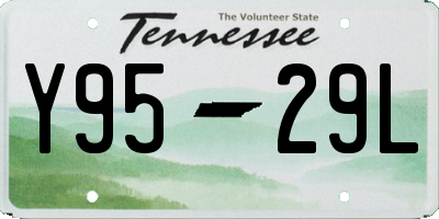 TN license plate Y9529L