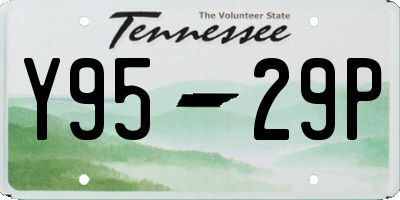 TN license plate Y9529P