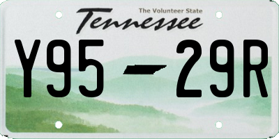TN license plate Y9529R
