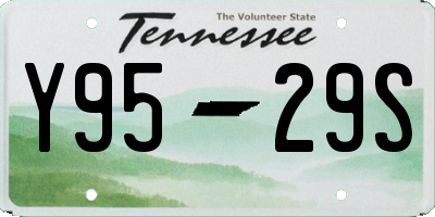 TN license plate Y9529S