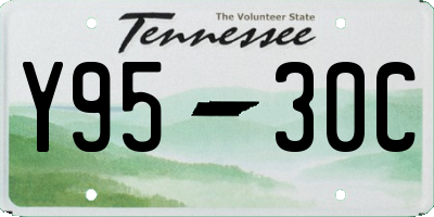 TN license plate Y9530C