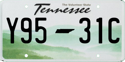 TN license plate Y9531C
