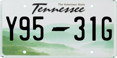 TN license plate Y9531G