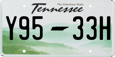TN license plate Y9533H