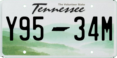 TN license plate Y9534M