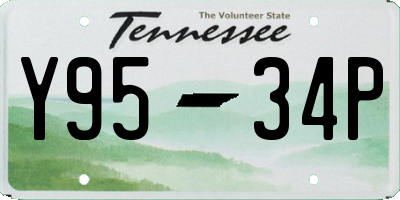 TN license plate Y9534P