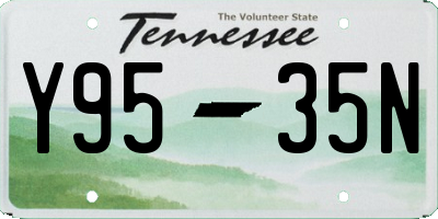 TN license plate Y9535N