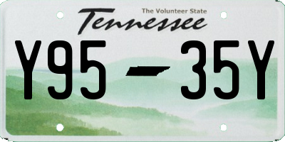 TN license plate Y9535Y