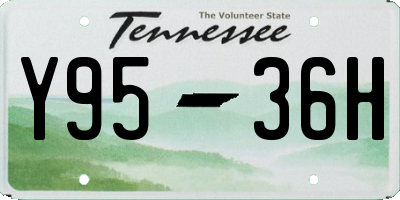 TN license plate Y9536H