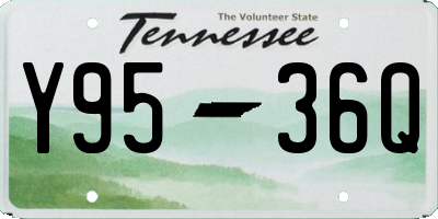 TN license plate Y9536Q