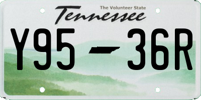 TN license plate Y9536R