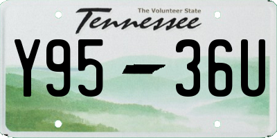 TN license plate Y9536U