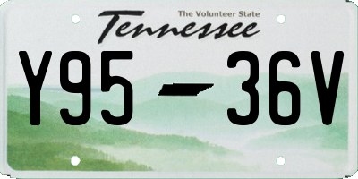 TN license plate Y9536V