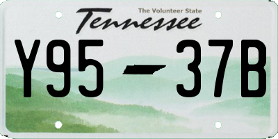 TN license plate Y9537B
