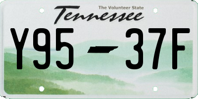 TN license plate Y9537F