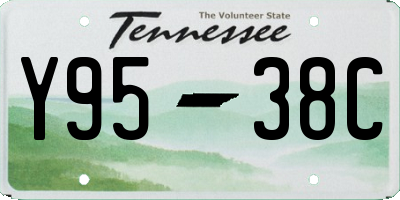 TN license plate Y9538C