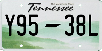 TN license plate Y9538L