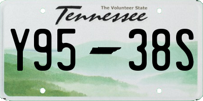 TN license plate Y9538S