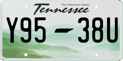 TN license plate Y9538U